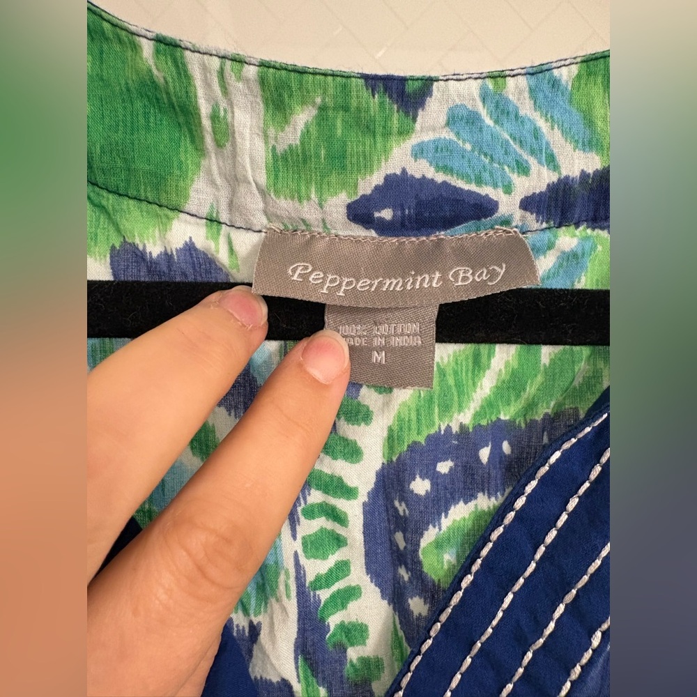 PEPPERMINT BAY • Women's Cover-Up/Beach Tunic • Size M - Picture 4 of 5